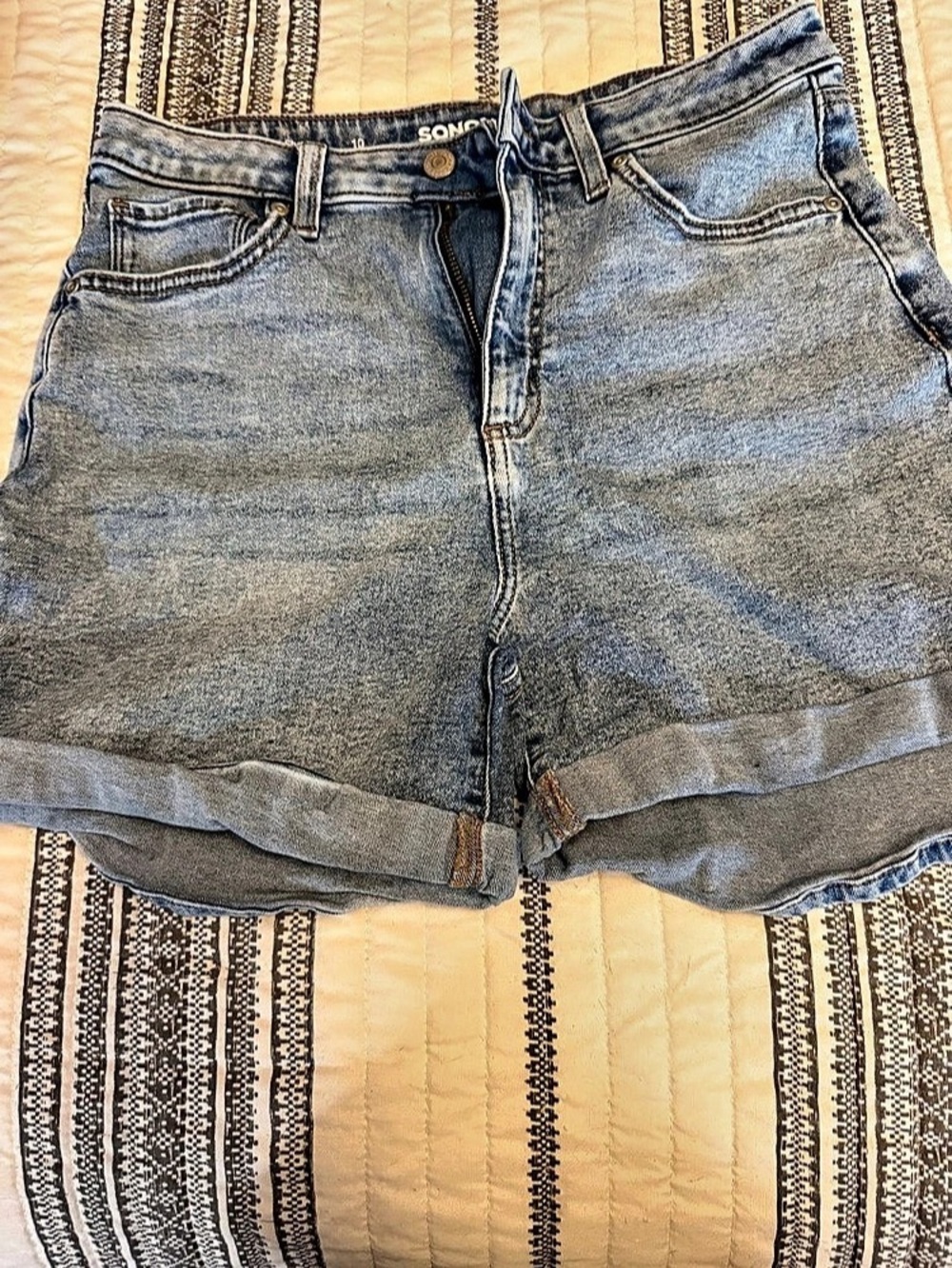 Sonoma Denim Shorts Denim Jean Shorts Blue Size 10 Like New